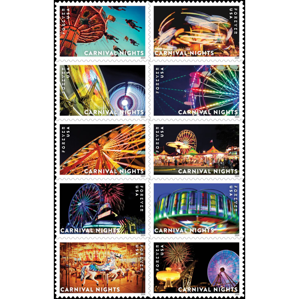 2024 us forever stamps-Carnival Nights